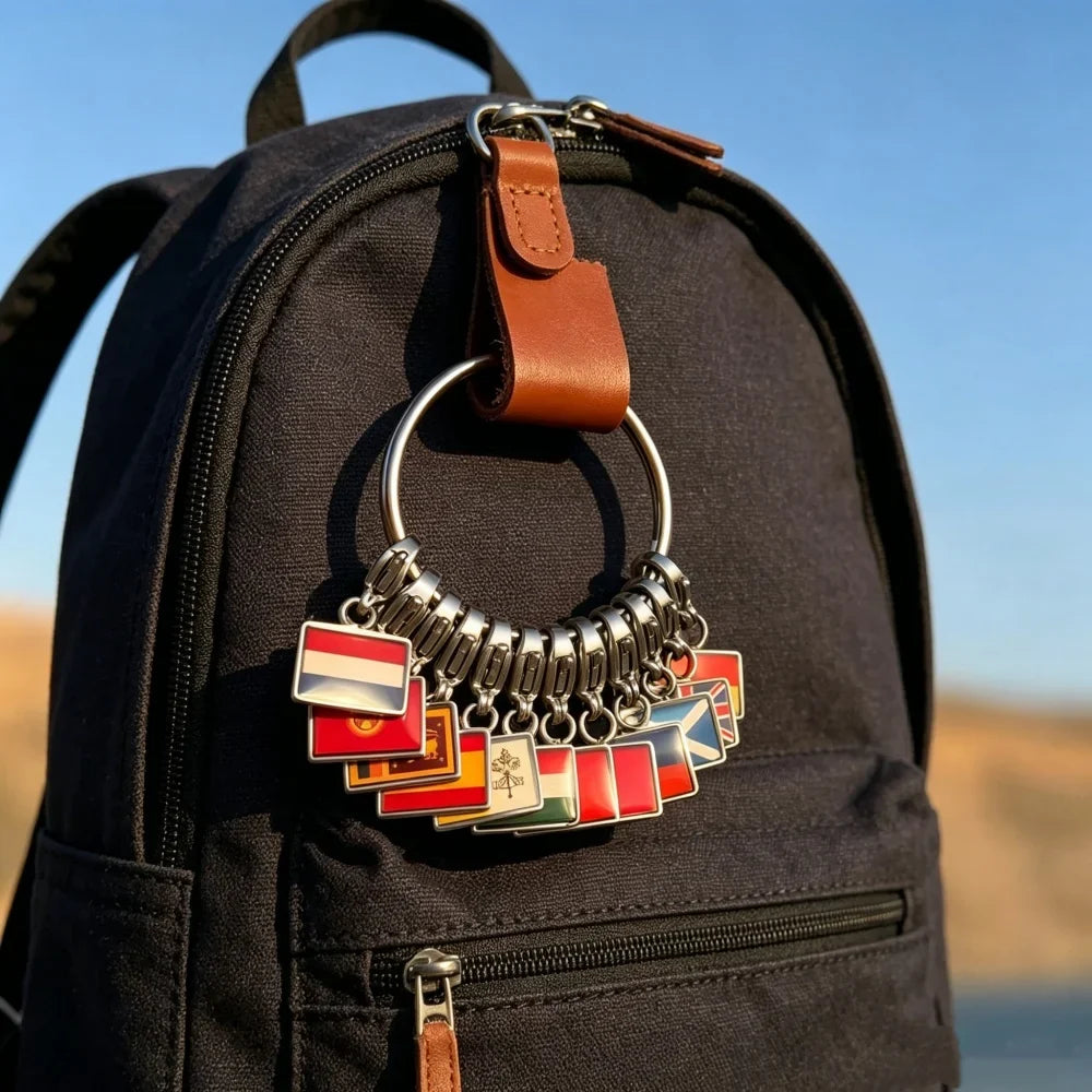 ReiseAnhänger – Länderflaggen-Schlüsselanhänger & Taschenanhänger