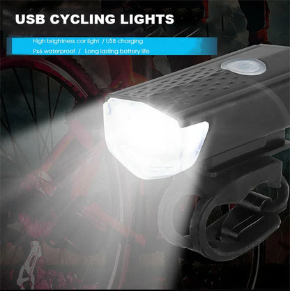 USB Fahrradlicht Set Vorder und Rücklicht