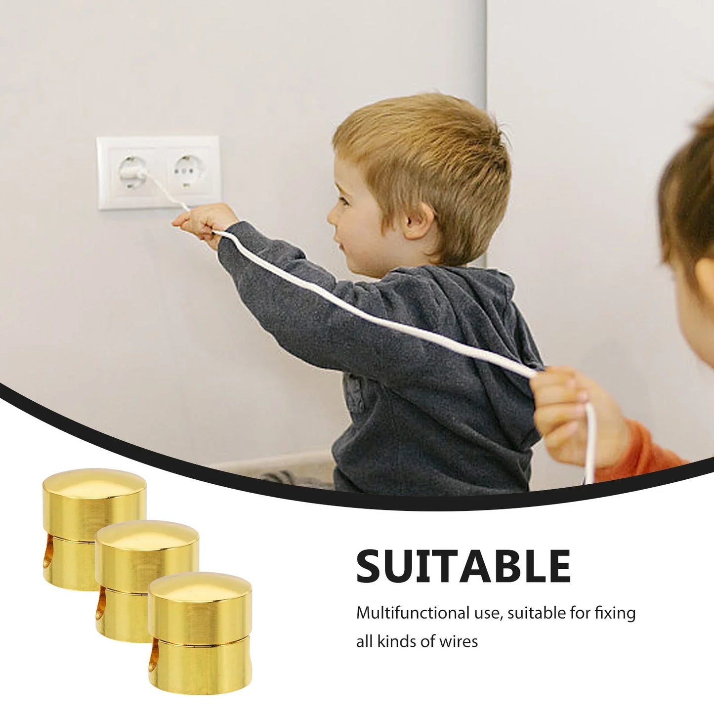 Aluminium Kabelhalter Set