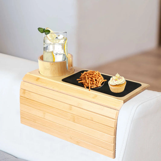 Klappbares Sofa Tablett aus Bambus