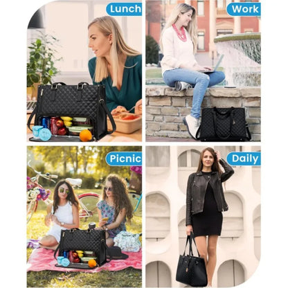 2-in-1 Laptoptasche mit isoliertem Lunchfach