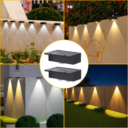 Solar LED-Stufenleuchte für Außenbereiche