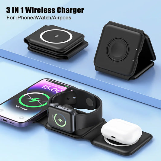 3-in-1 Magnetisches Wireless Ladegerät Schnellladung