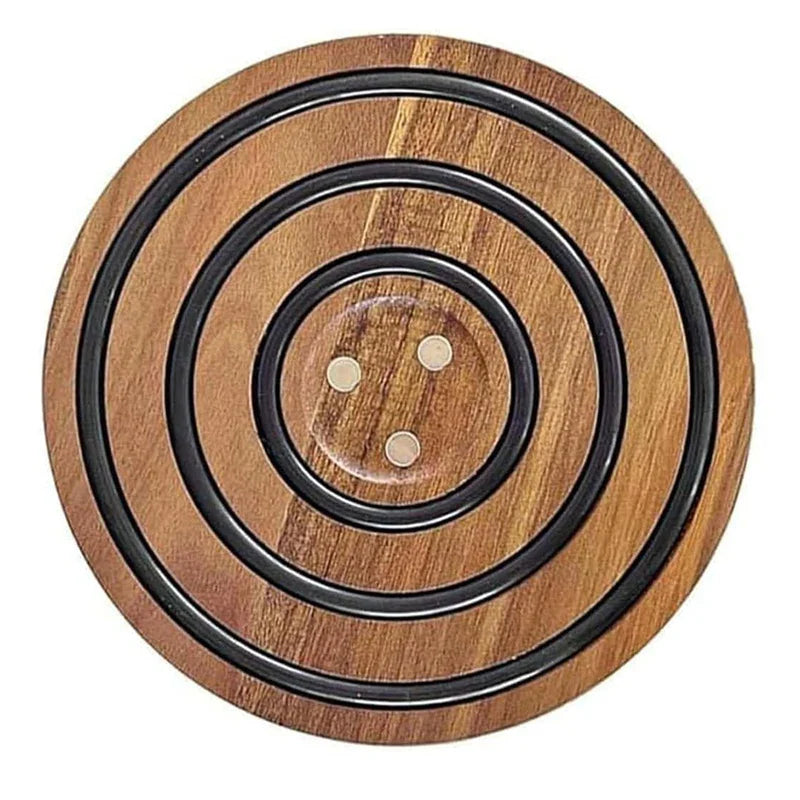 Magnetischer Topfuntersetzer aus Holz