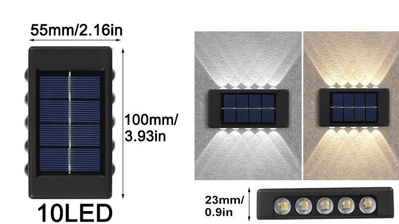 Solar Wandleuchten – Wasserdicht