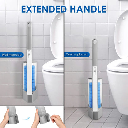 WC-Reinigungsset mit Einweg-Bürstenköpfen