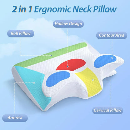 Ergonomisches Nackenkissen aus Memory Foam