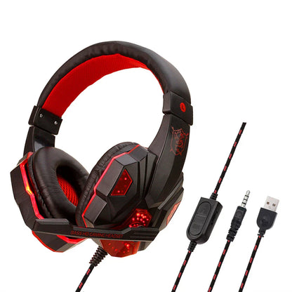 LED Gaming Headset mit Mikrofon