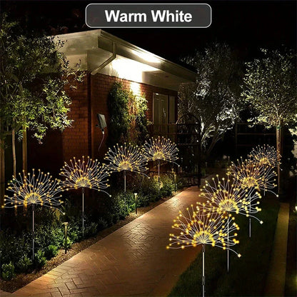 Solar Feuerwerk Gartenleuchten mit LED