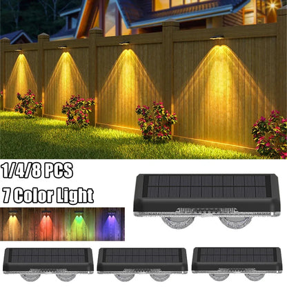 Solar Zaunleuchte mit Farbwechsel