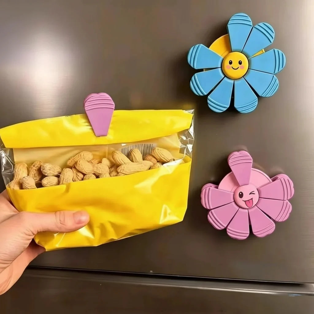 BlütenClip – 2-in-1 Verschlussclip für Lebensmittelbeutel