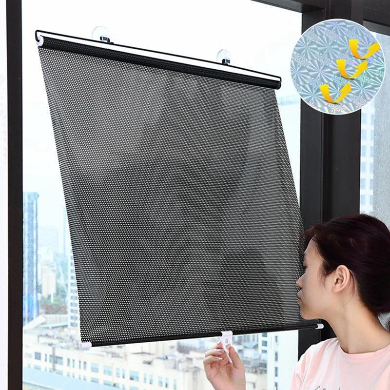 Ausziehbarer Sonnenschutz mit Saugnäpfen