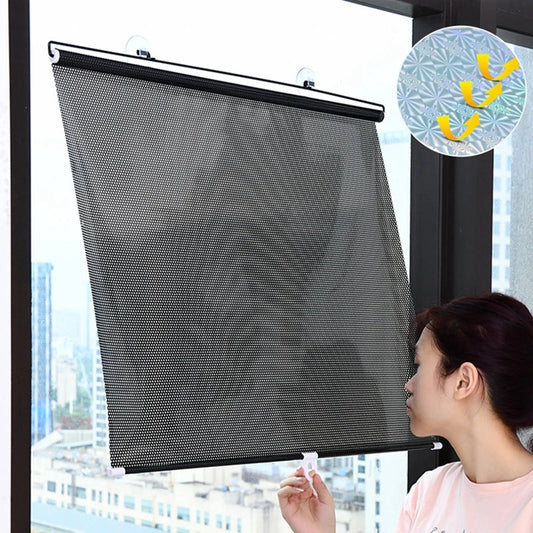 Ausziehbarer Sonnenschutz mit Saugnäpfen