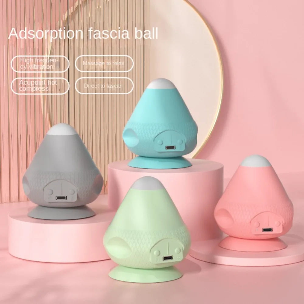 Elektrischer Faszienmassageball mit Saugnapf