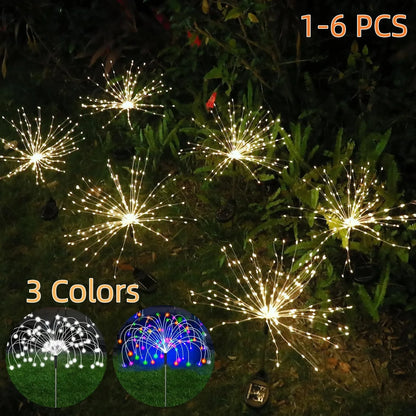 Solar Feuerwerk Gartenleuchten mit LED