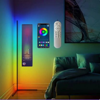 RGB LED-Eck-Stehlampe mit App-Steuerung