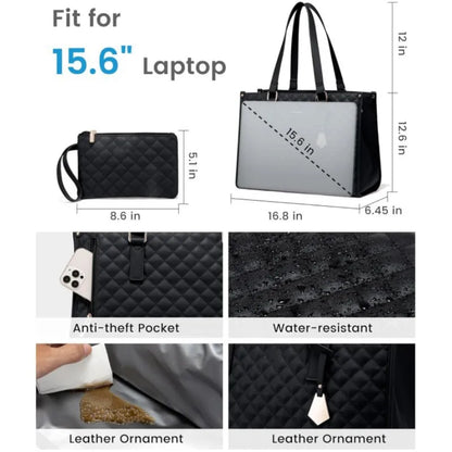 2-in-1 Laptoptasche mit isoliertem Lunchfach