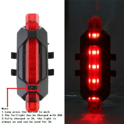 USB Fahrradlicht Set Vorder und Rücklicht