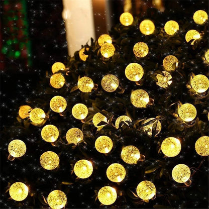 Solar LED-Lichterkette mit Bubble-Kugeln