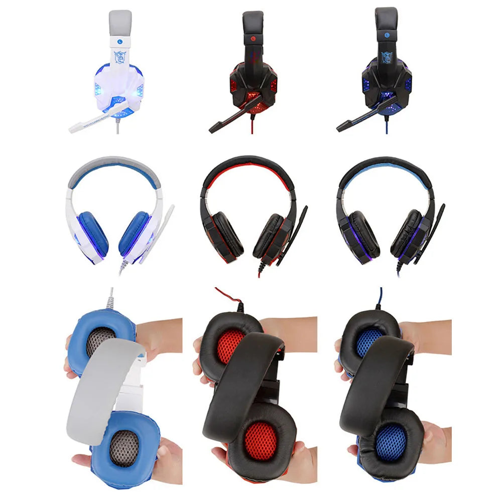 LED Gaming Headset mit Mikrofon