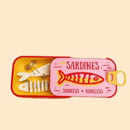 Mini-Aufbewahrungsbox im Sardinendosen-Design