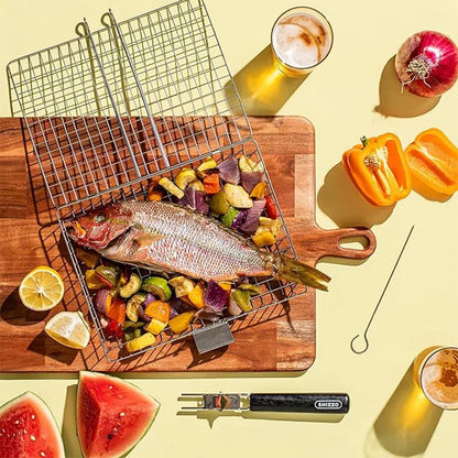 Edelstahl BBQ Grillkorb mit Griff