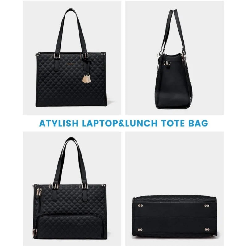 2-in-1 Laptoptasche mit isoliertem Lunchfach