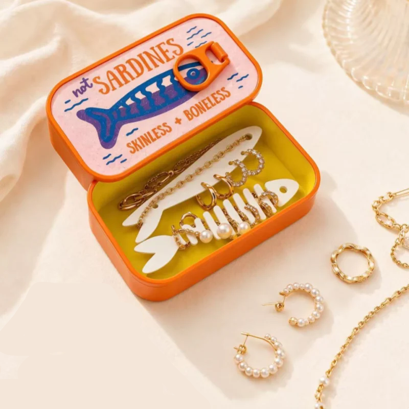Mini-Aufbewahrungsbox im Sardinendosen-Design