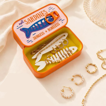 Mini-Aufbewahrungsbox im Sardinendosen-Design