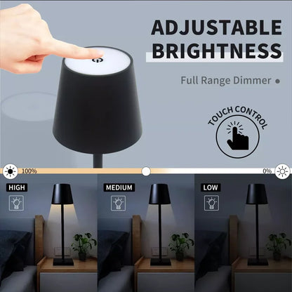 Kabellose LED-Tischlampe mit Touch-Steuerung