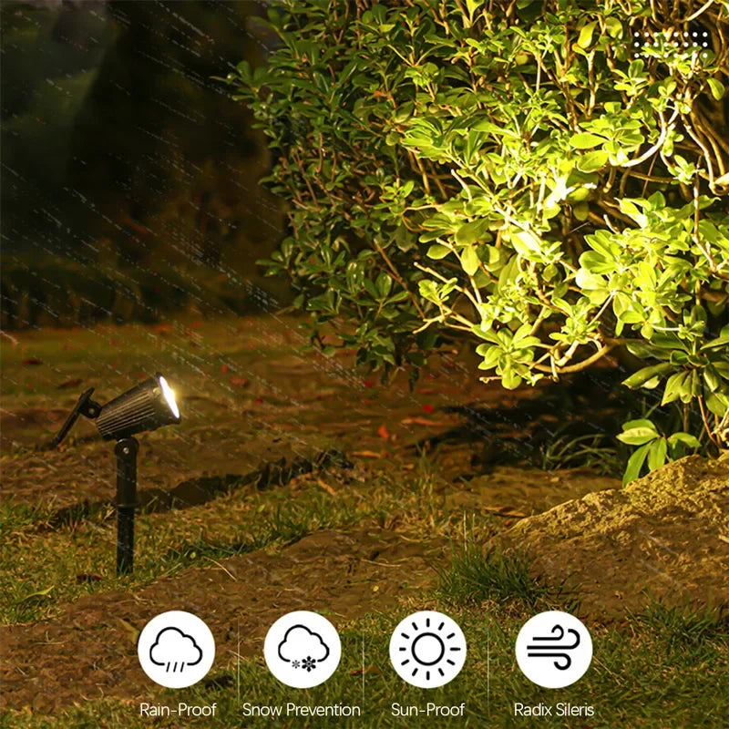 9-LED Solar Gartenstrahler