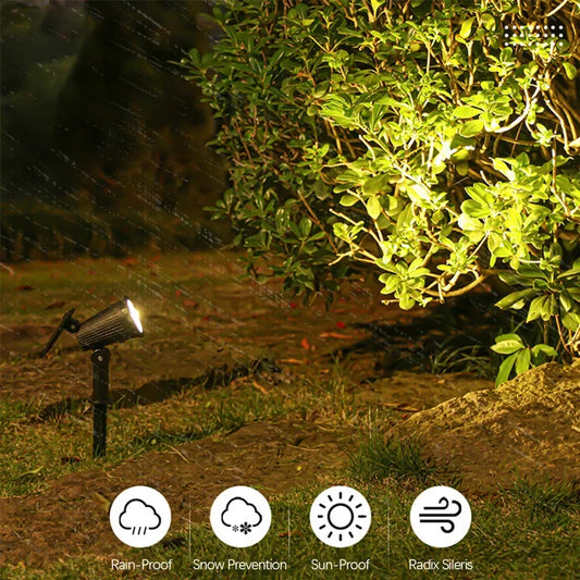 9-LED Solar Gartenstrahler