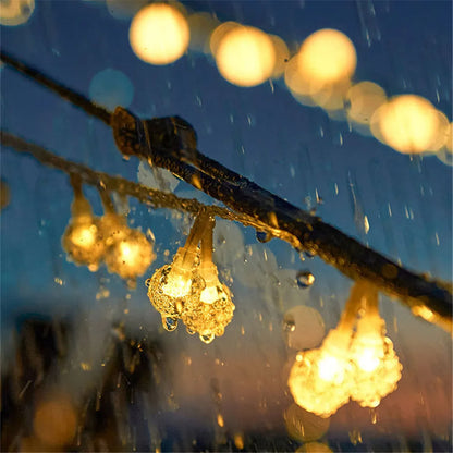 Solar LED-Lichterkette mit Bubble-Kugeln