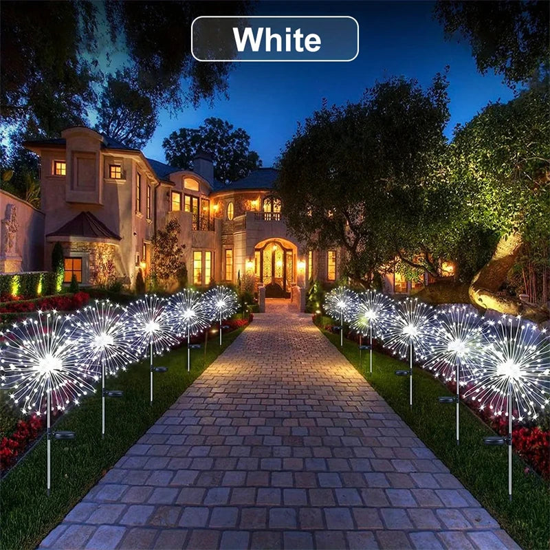 Solar Feuerwerk Gartenleuchten mit LED