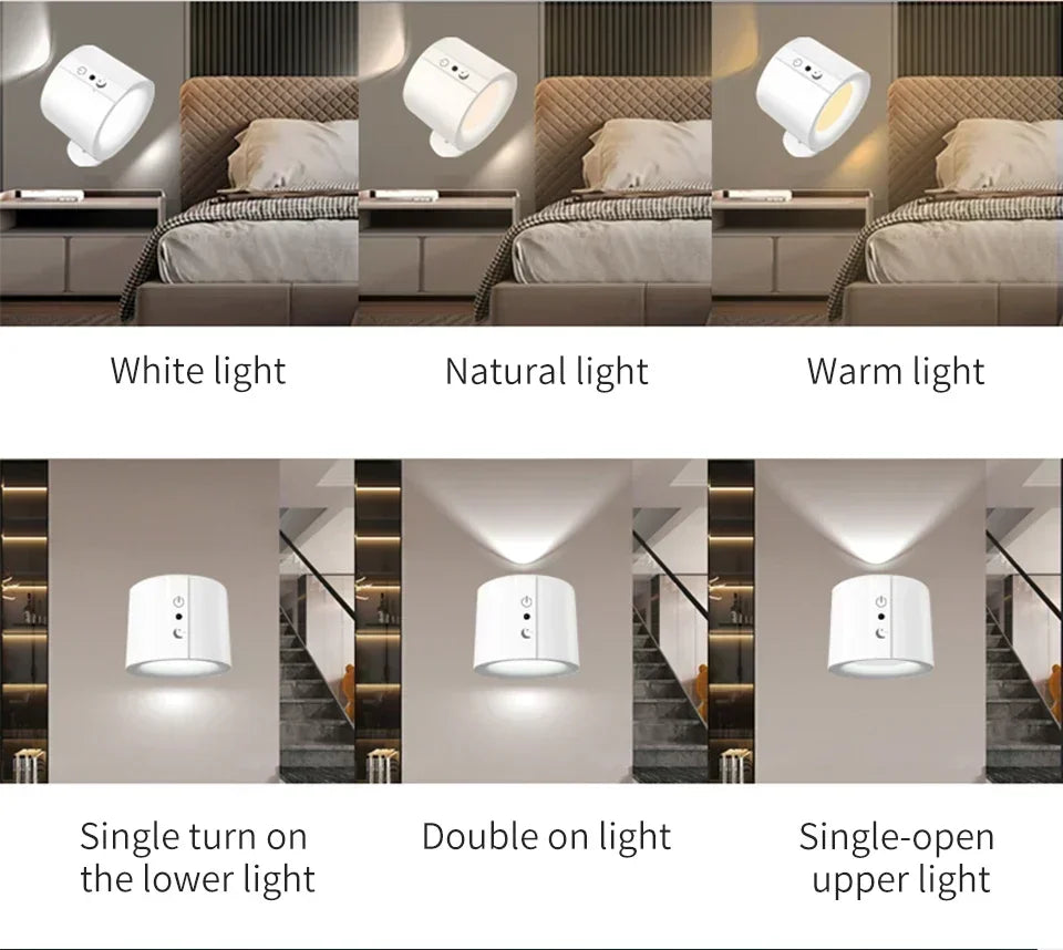 Magnetische LED-Wandleuchte mit Fernbedienung