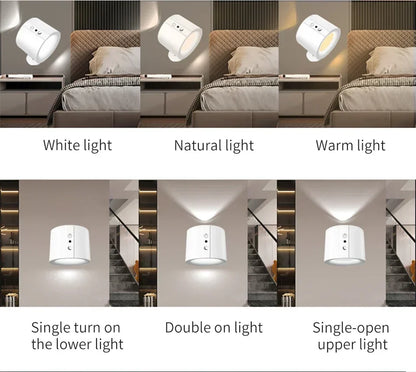 Magnetische LED-Wandleuchte mit Fernbedienung