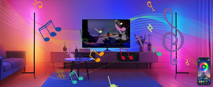 RGB LED-Eck-Stehlampe mit App-Steuerung