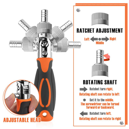 68-in-1 Ratschen Schraubendreher Set