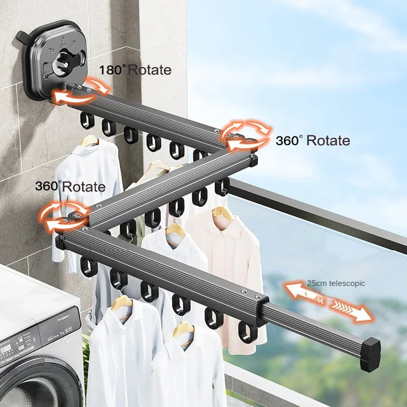 Wand Wäscheständer zum Ausklappen