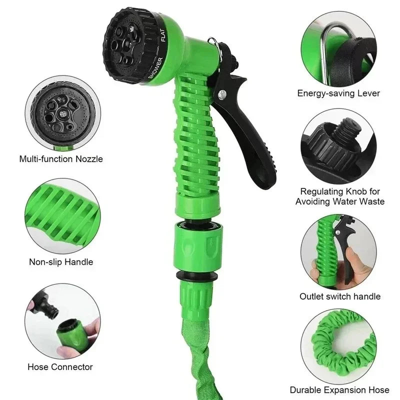 Flexibler Gartenschlauch mit Sprühpistole
