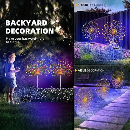 Solar Feuerwerk Gartenleuchten mit LED