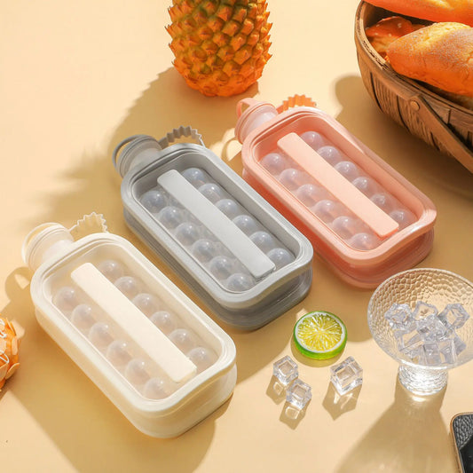 EisFlasche – 2-in-1 Eiswürfelform mit Aufbewahrung
