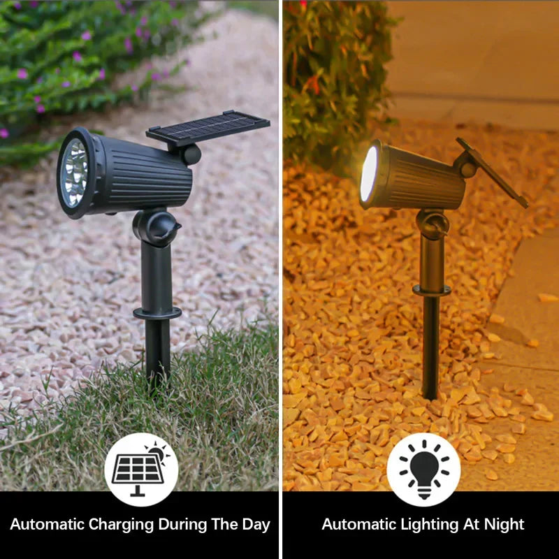 9-LED Solar Gartenstrahler