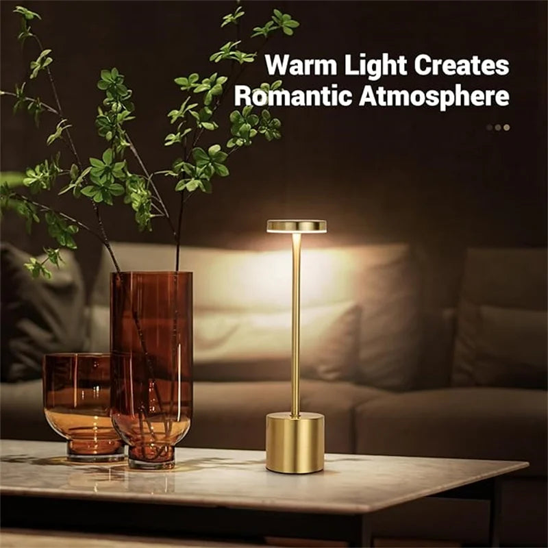 Kabellose LED-Tischlampe mit Touch-Dimmer