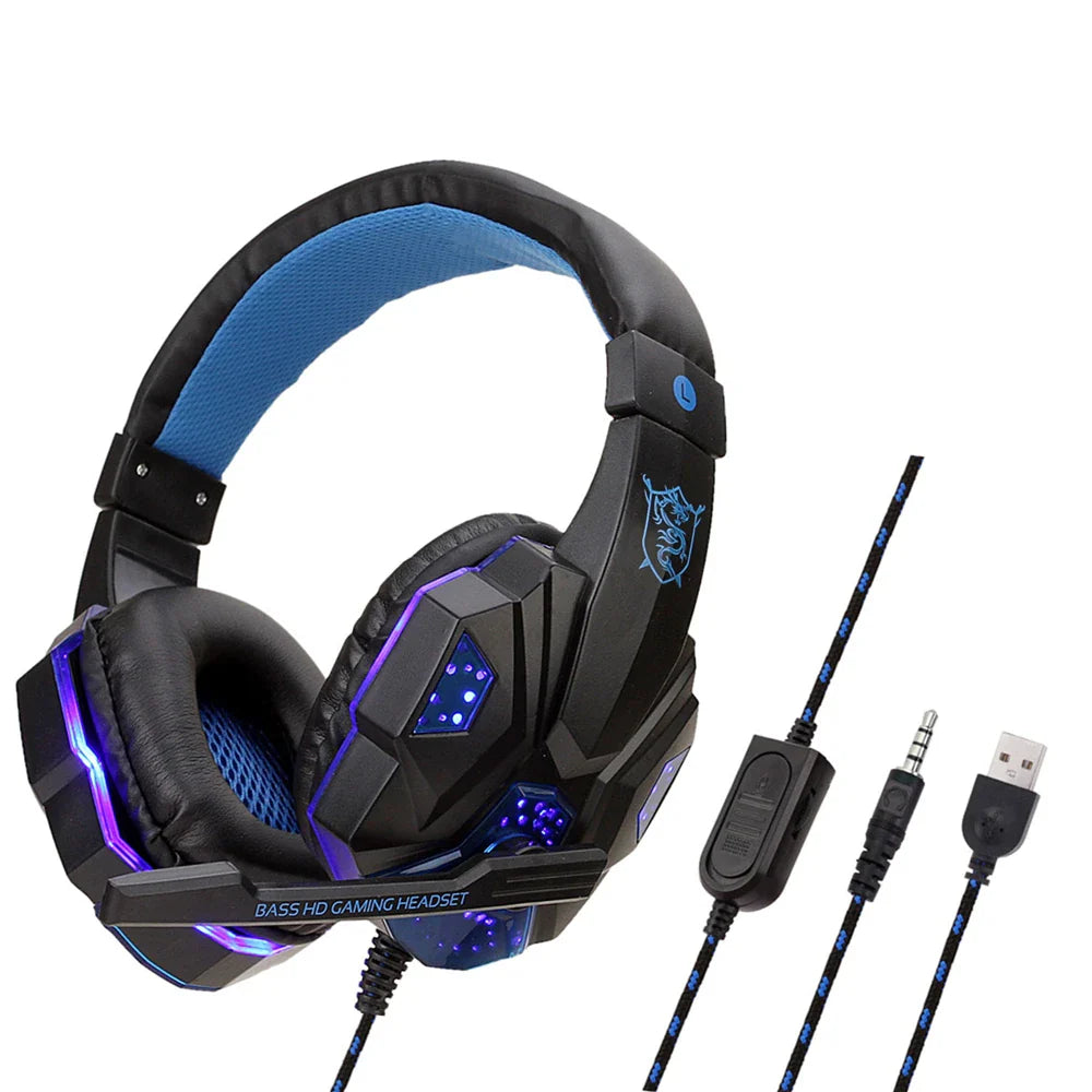 LED Gaming Headset mit Mikrofon