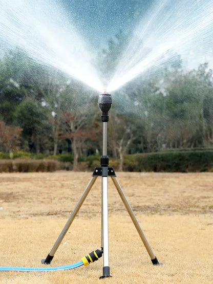 360° Gartenregner mit Edelstahl-Stativ
