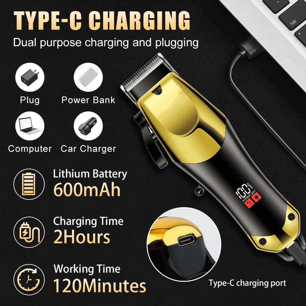 3-in-1 USB Haartrimmer für Herren