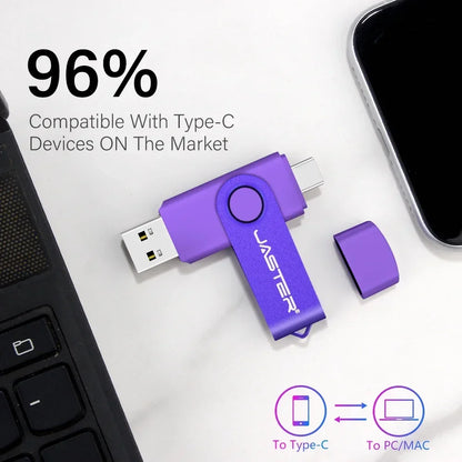 USB-C Speicherstick 128GB mit Schlüsselanhänger
