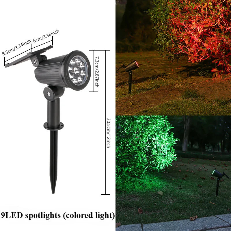 9-LED Solar Gartenstrahler