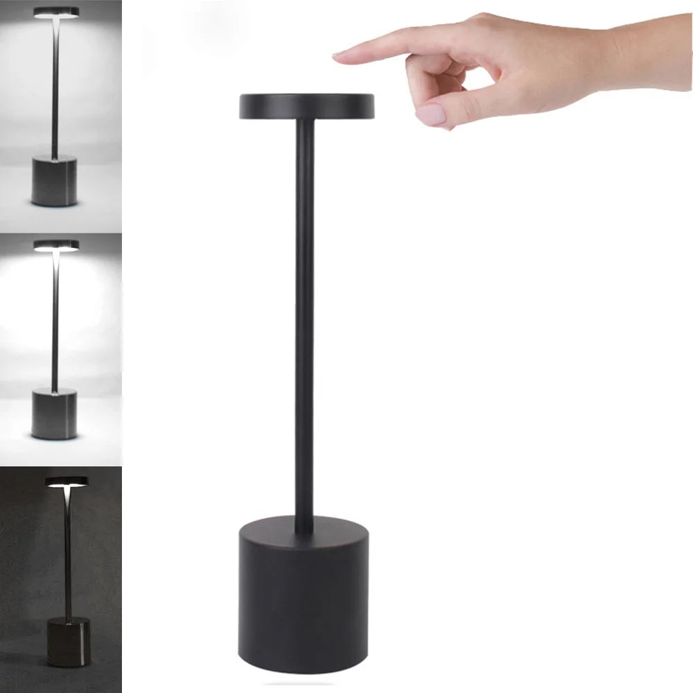 Kabellose LED-Tischlampe mit Touch-Dimmer